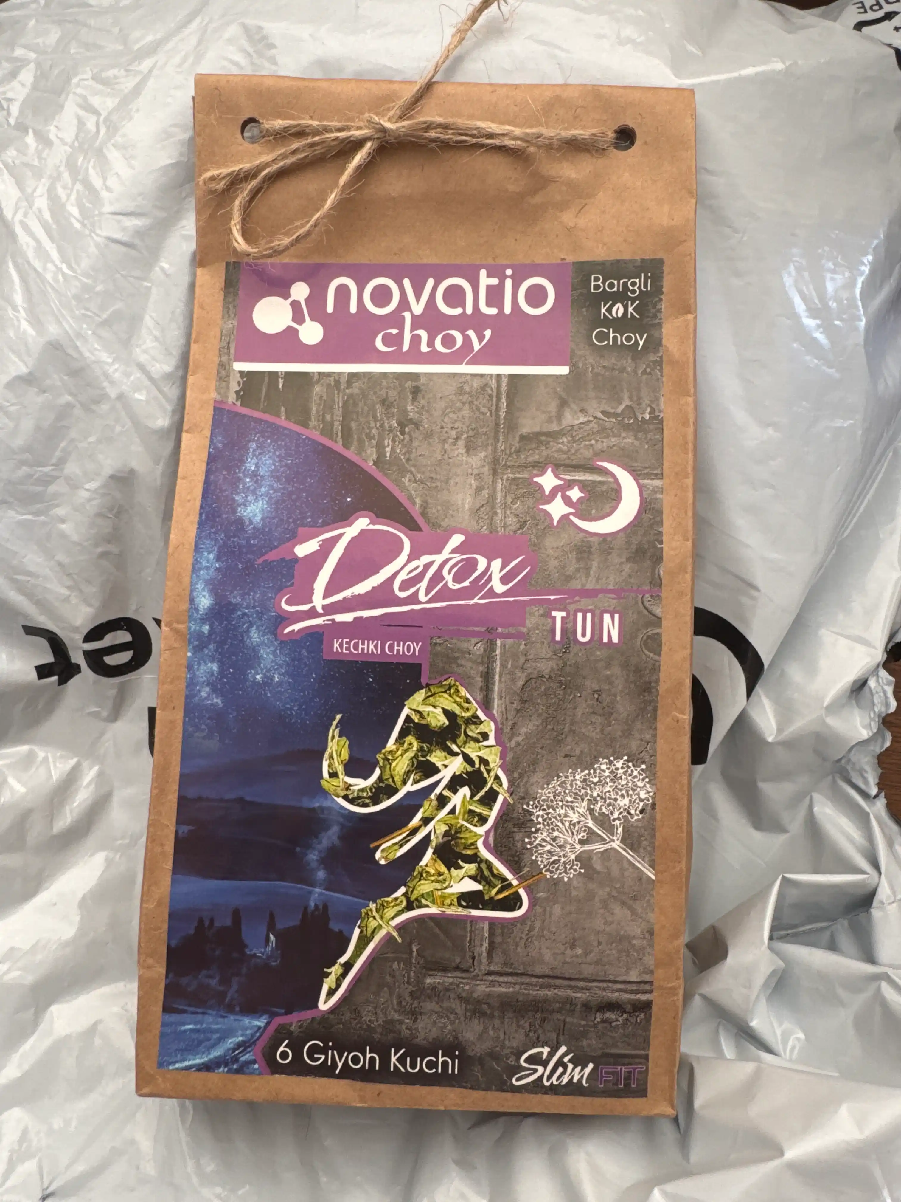 Detoks Choy Tun, vazn yo'qotish uchun, yumshatuvchi, Novatio, 100 g