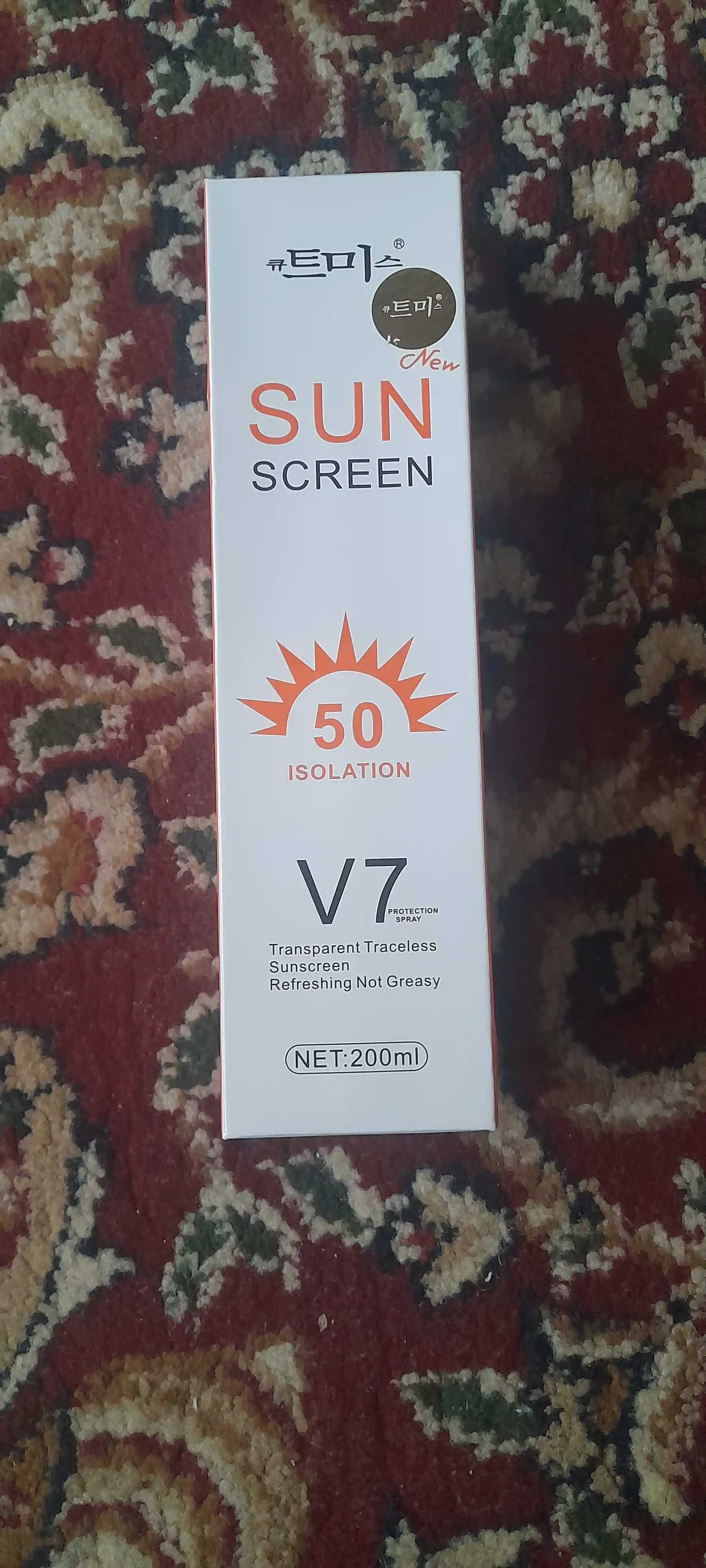 Quyoshdan himoya qiluvchi sprey Sun Screen DR-V8, V7 SPF 50+/PA+++