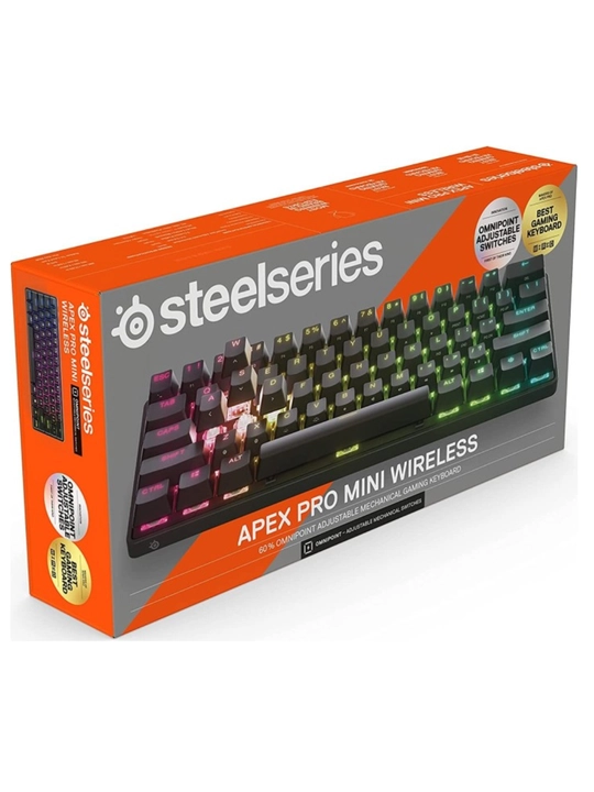 SteelSeries Apex Pro Mini - беспроводная игровая клавиатура турнирного уровня 60%