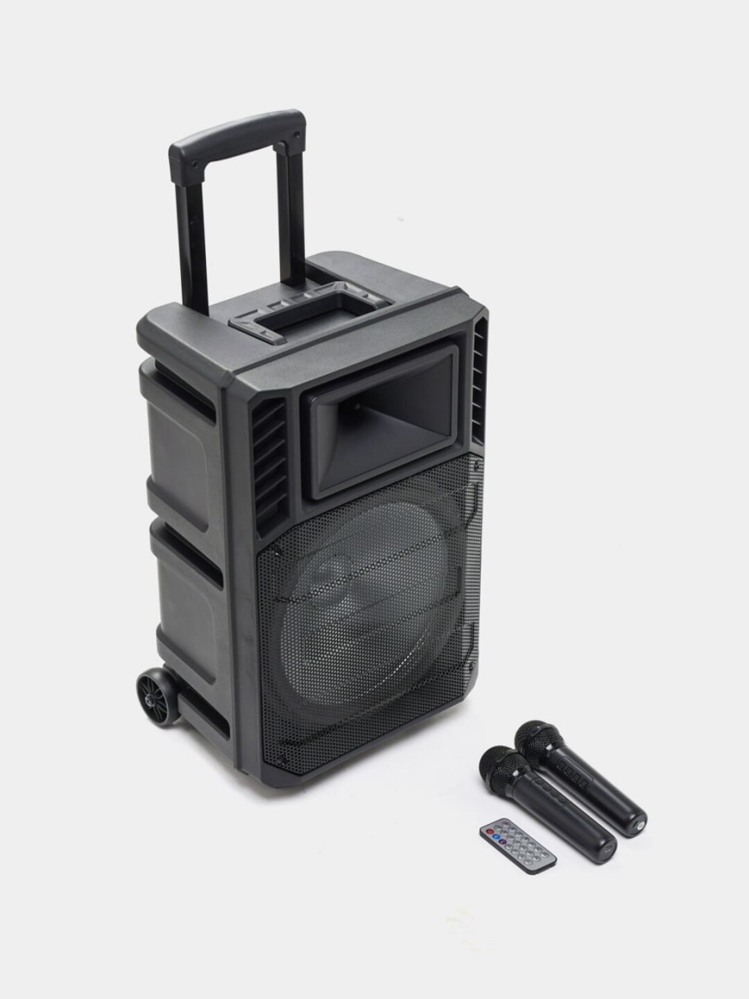 Kolonka karaoke simsiz portativ ZQS Bluetooth bilan, mikrofon va RGB yoritgich bilan