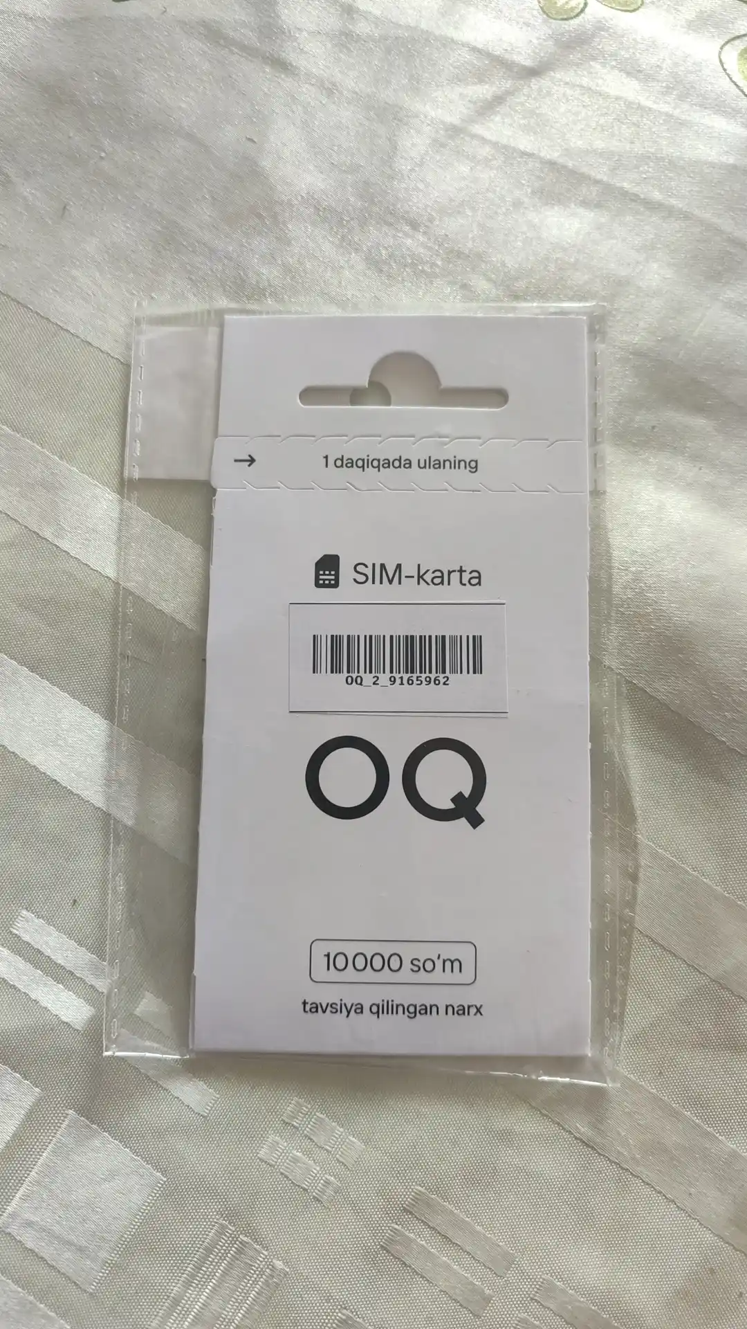 OQ SIM-kartasi, mustaqil ro‘yxatdan o‘tish va tezkor ulanish
