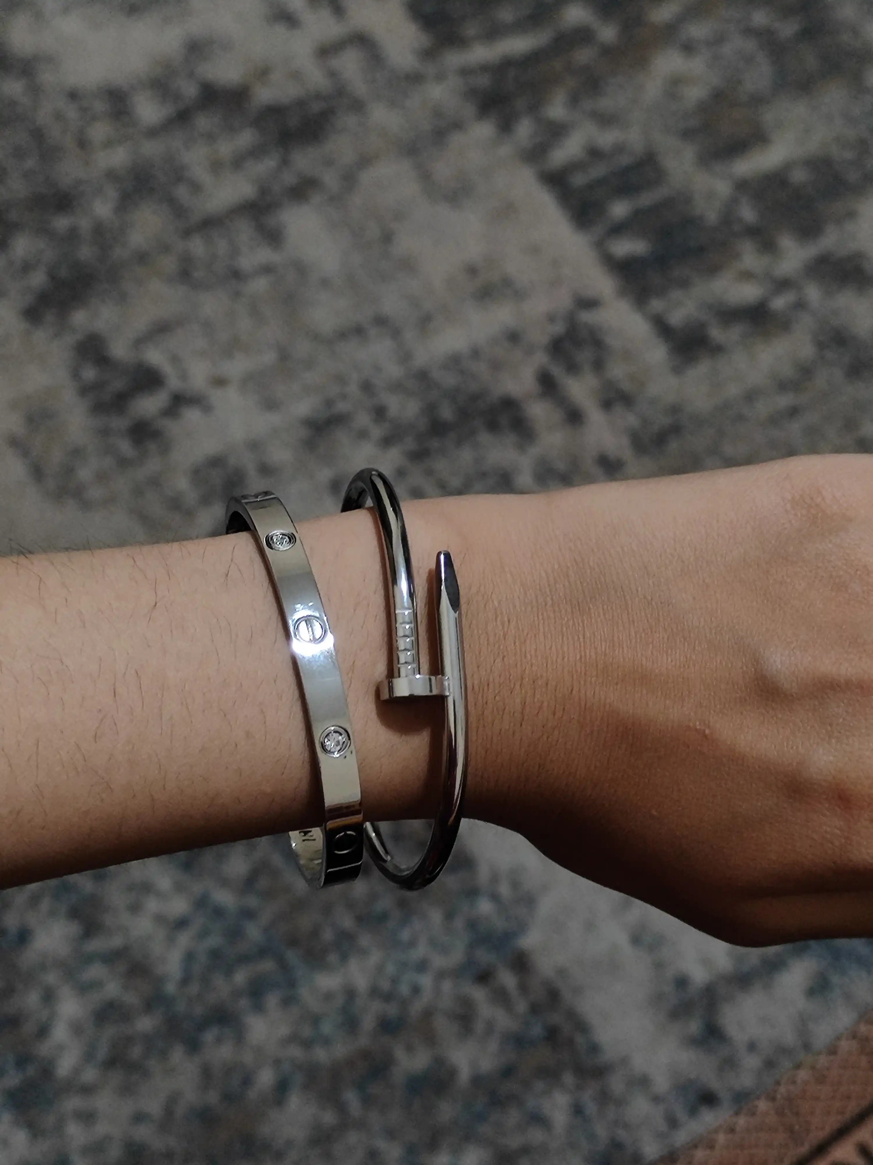Набор браслетов "Гвоздь" Cartier, украшения на руку, женский комплект, бижутерия
