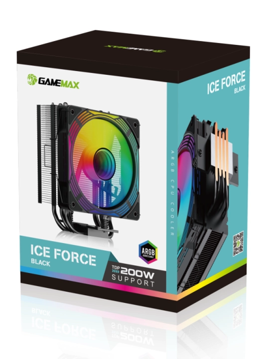 Кулер для процессора GameMax Ice Force с ARGB-подсветкой