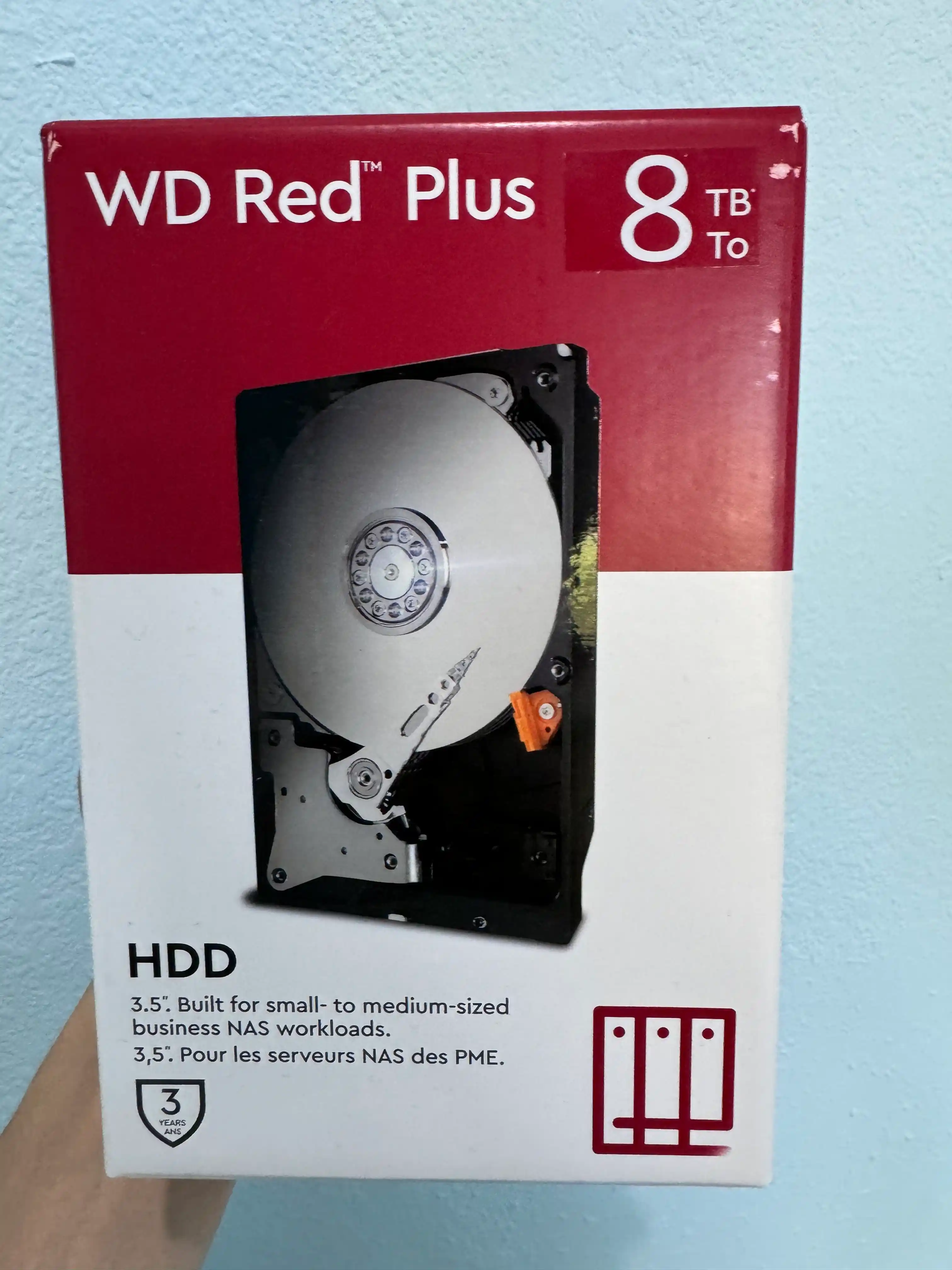 Жесткий диск WD Red Plus 4TB, 8TB, 10TB, 12TB - 3.5"  SATA 6Gb/s, для NAS BOX