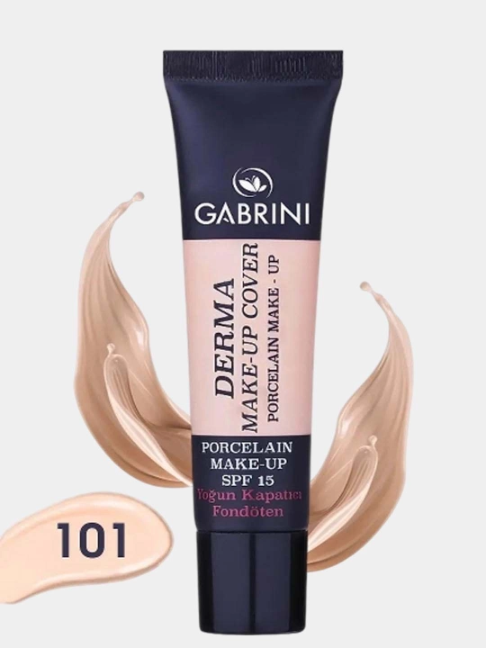 Gabrini Derma xiralashtiruvchi tonal krem, pardoz uchun, SPF 15