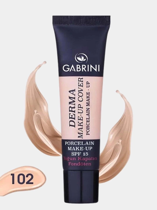 Gabrini Derma xiralashtiruvchi tonal krem, pardoz uchun, SPF 15