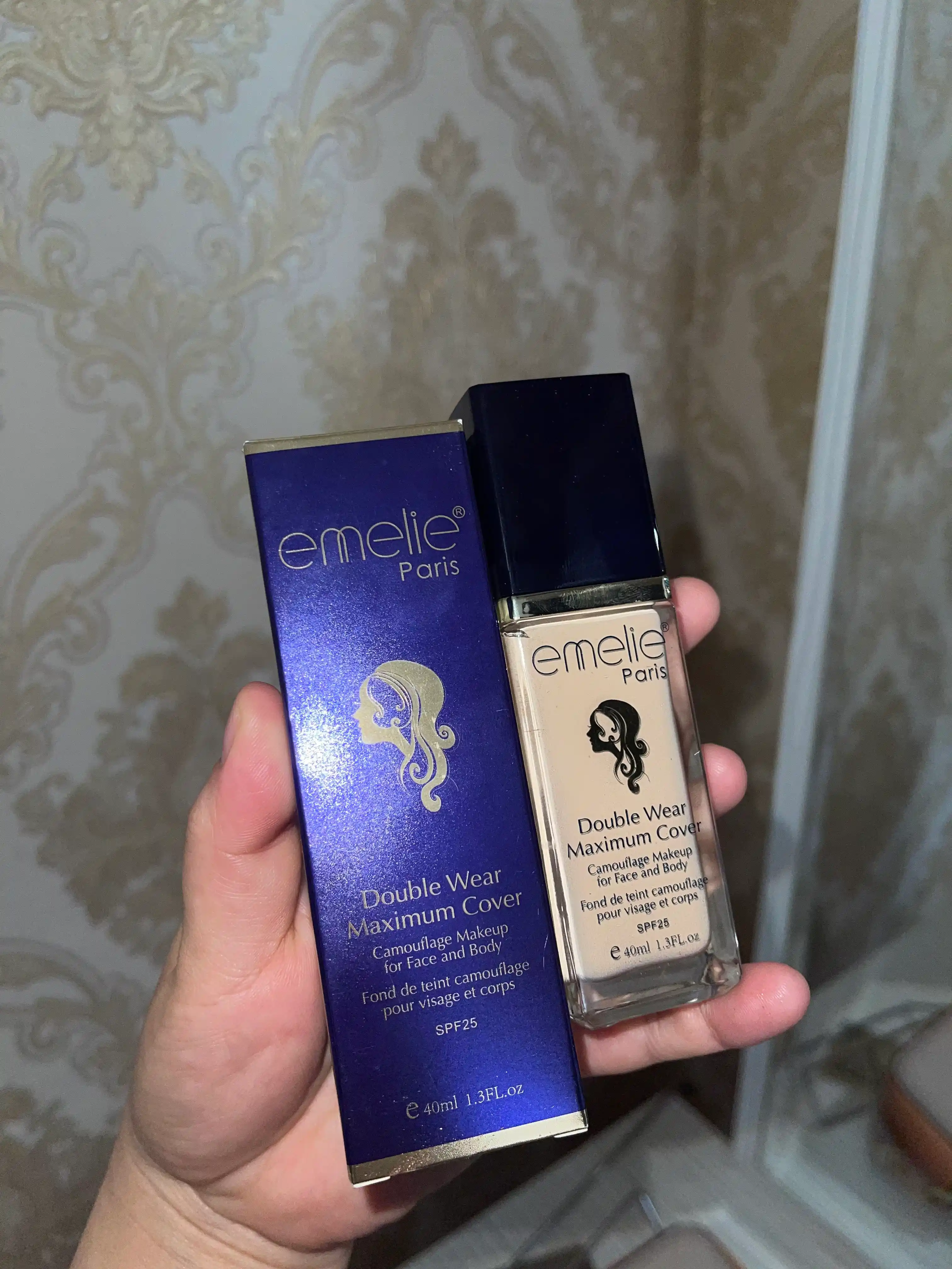 Tonal krem, emelie SPF 25 makiyaj asosi, namlantiruvchi, xira tusli, 45 ml