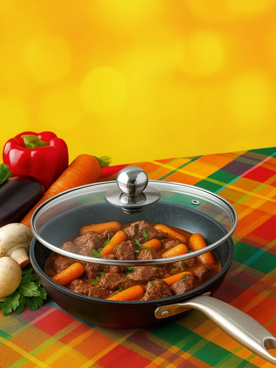 Mramor tova qopqoq bilan, mramor qoplamali Culichef, 26 sm - 