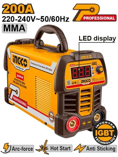 INGCO ING‑MMA20069 — инверторный MMA-сварочный аппарат 200A