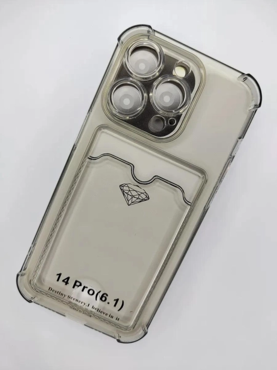Противоударный чехол с картхолдером для iPhone 16pro, 16pro max, 15pro, 15pro max, 14pro