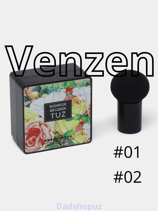Tonal BB krem kushon TUZ Mushroom Air Cushion, yuz uchun, namlovchi, 12 g