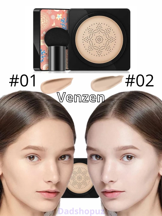 Тональный ВВ крем-кушон TUZ Mushroom Air Cushion, для лица, увлажняющий, 12 г - 