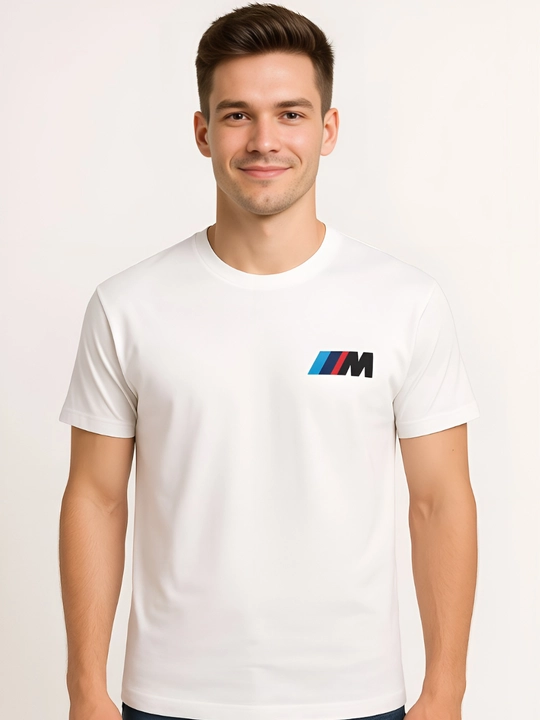 Erkaklar futbolkasi BMW M5 F90 print bilan, 100% paxta