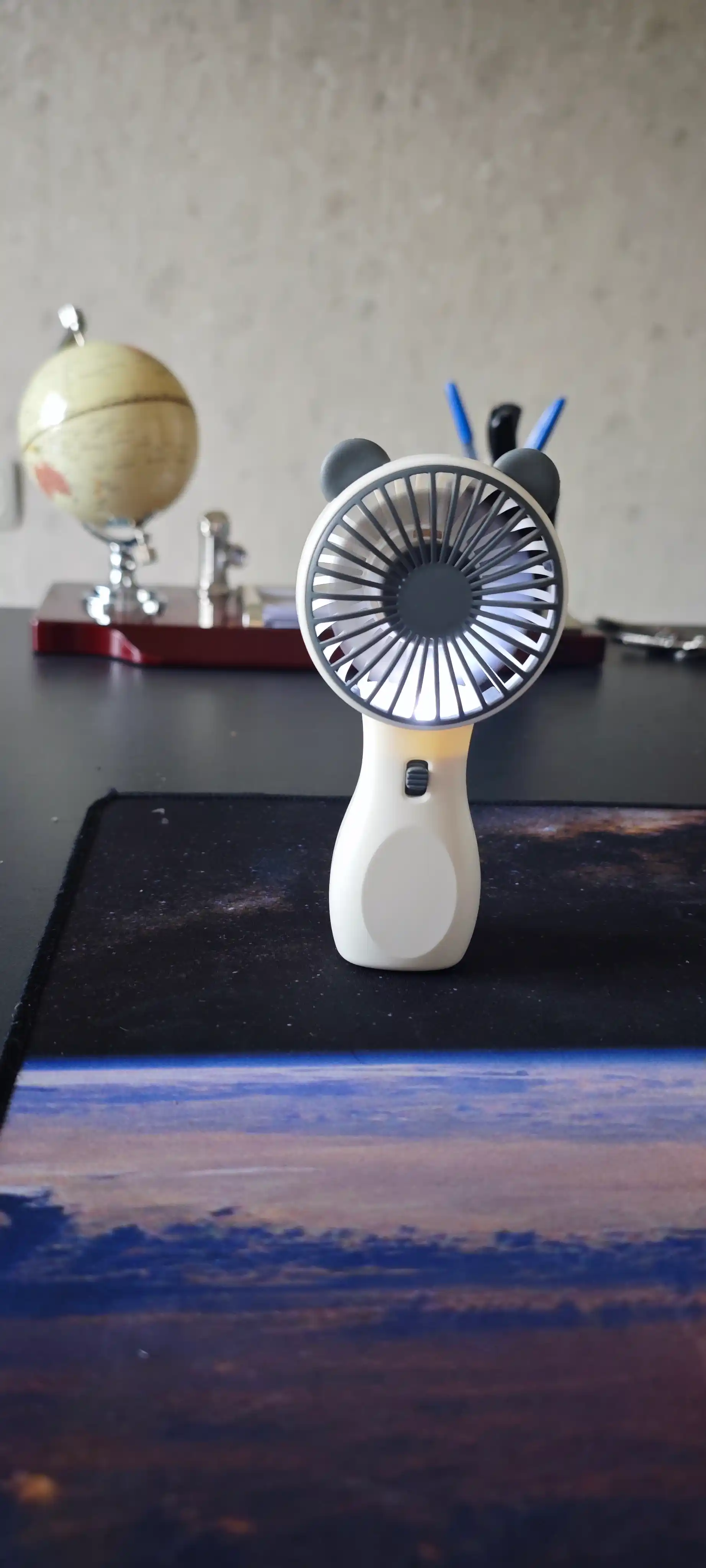 Mini ventilator, stol ustiga qo'ysa bo'ladigan, USB, portativli, ixcham vintilator