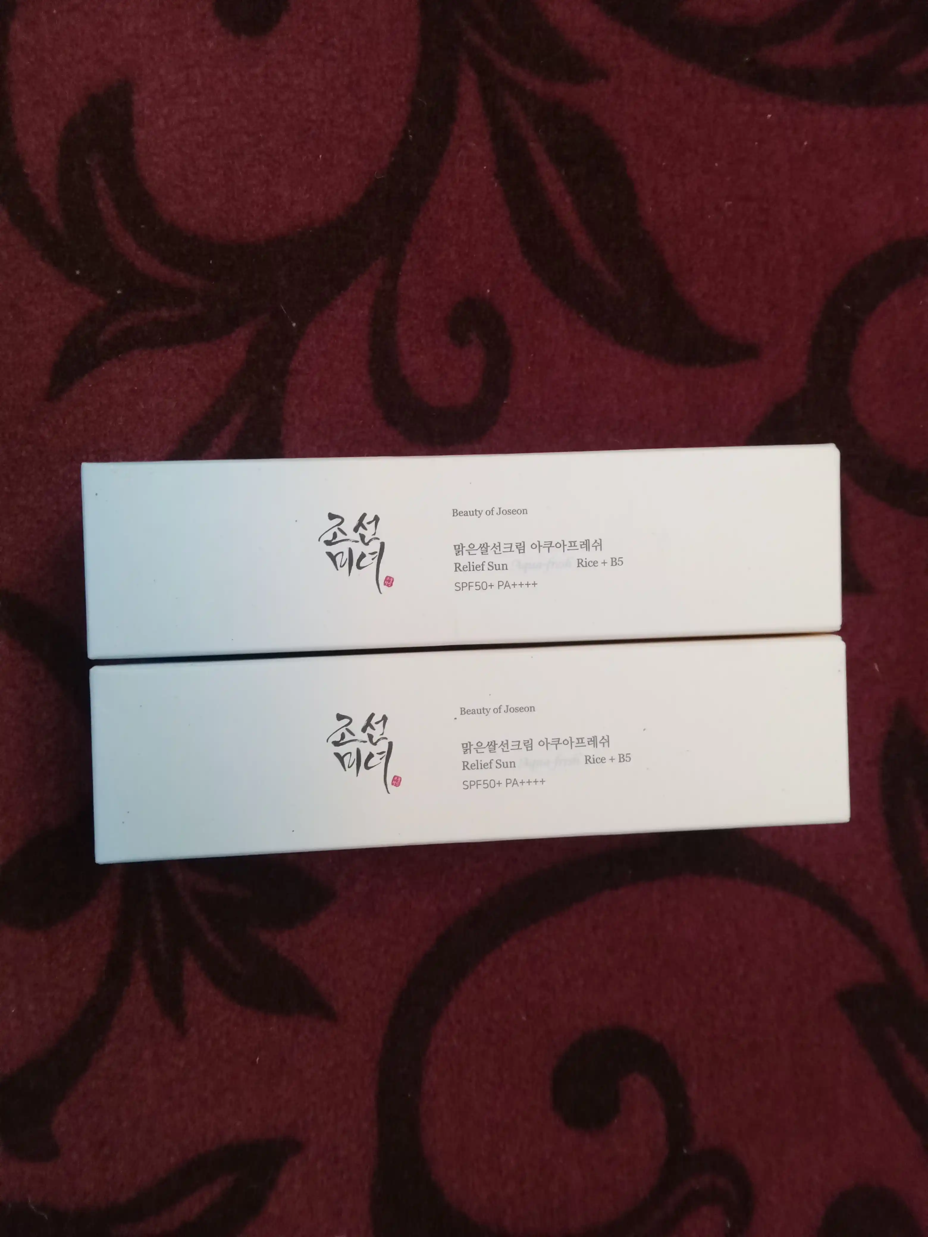 Лёгкий солнцезащитный крем с пантенолом Beauty of Joseon Relief Sun Aqua-fresh Rice+B5 SPF50+ PA++++