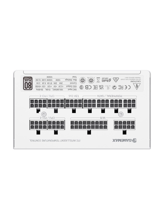Блок питания GameMax GX-1050 PRO 1050W, 80+ Platinum, ATX 3.1, PCIe 5.1, кабель 12V-2x6