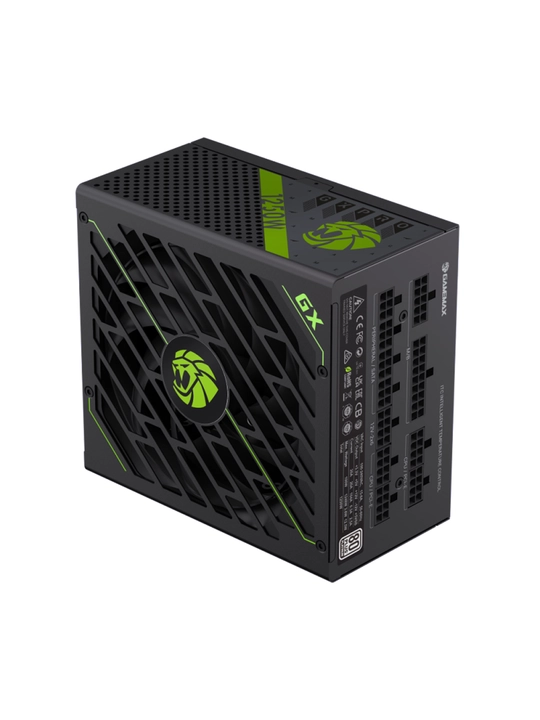 Блок питания GameMax GX-1250 PRO 1250W, 80+ Platinum, ATX 3.1, PCIe 5.1, кабель 12V-2x6