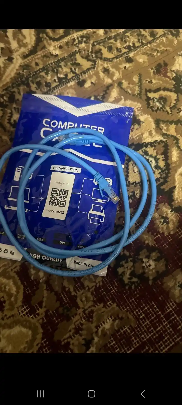 Internet LAN, CAT-6. UTP, Patch cord uchun gigabit kabel