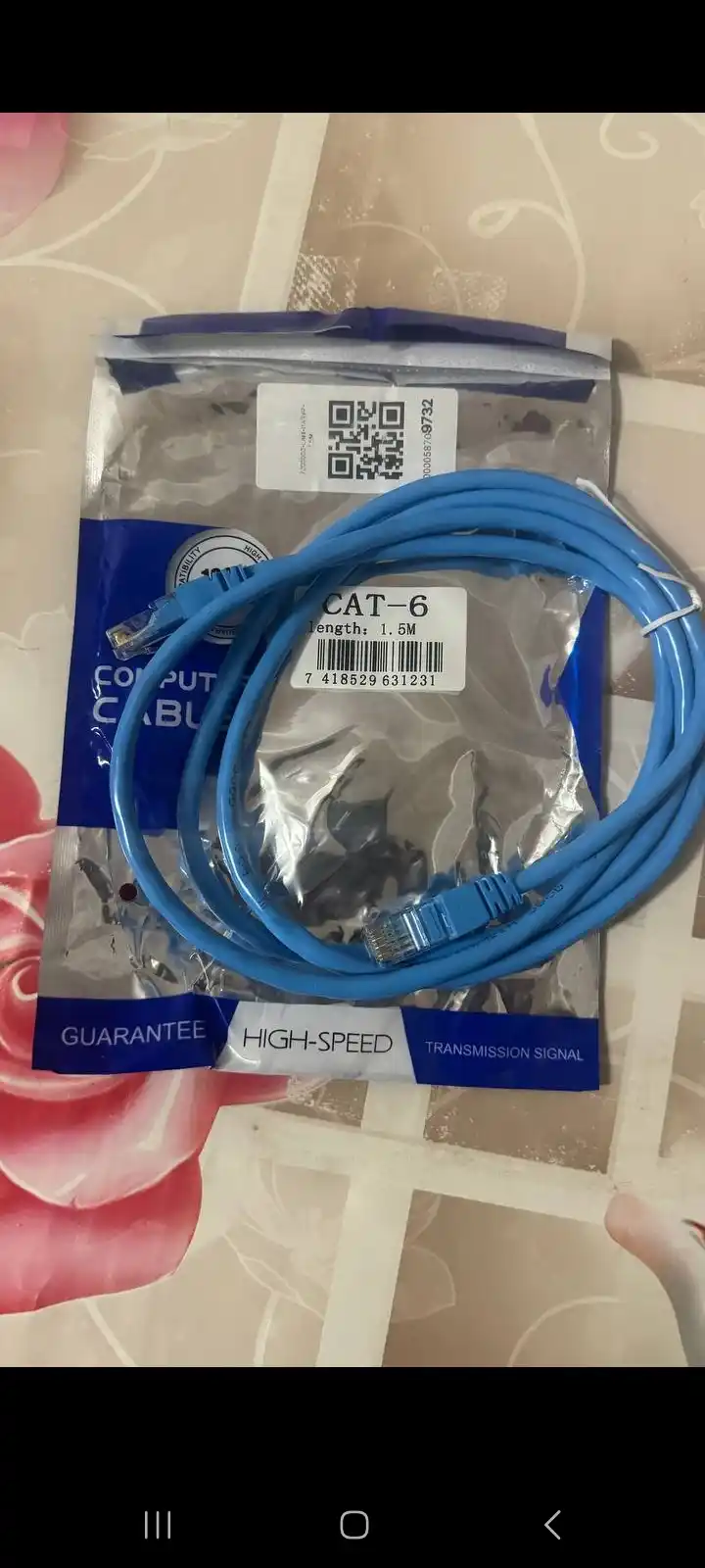 Internet LAN, CAT-6. UTP, Patch cord uchun gigabit kabel