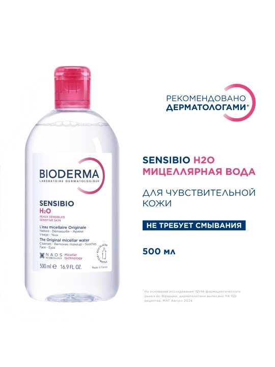 Мицеллярная вода для чувствительной кожи – Bioderma Sensibio H2O