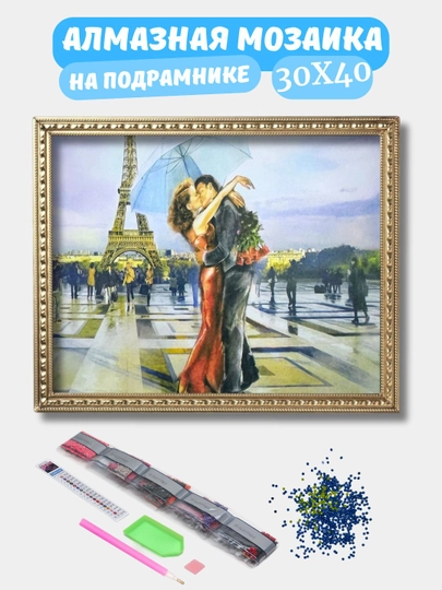 Алмазная мозаика по теме "ПЕЙЗАЖ", холст на подрамнике, 30*40 см — GIGAMON-PEYZAJ-БЕЛЫЙ