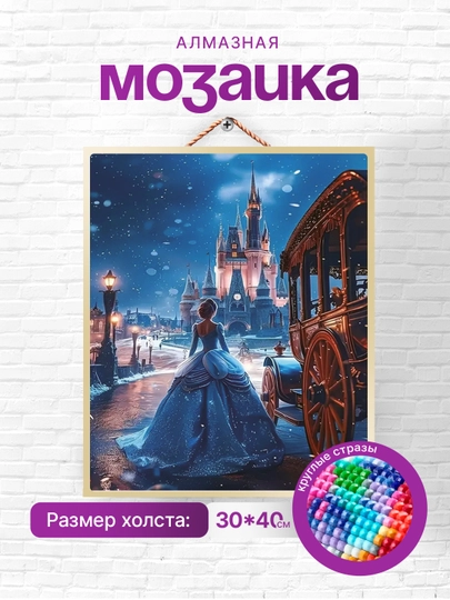 Алмазная мозаика вышивка Skystore "Люди" холст на подрамнике, 30*40 см — SKYST0R-ЛЮДИ1-УГОЛЬН