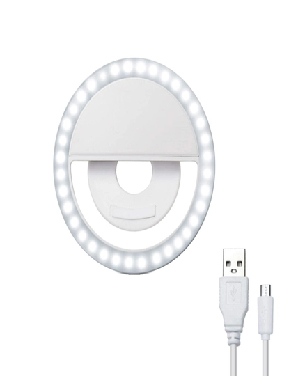 Telefon qisqichli mini selfi chirog‘i