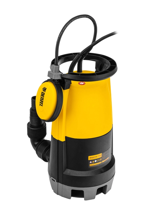 Дренажный насос DENZEL DP-450S, 450 Вт, напор 6 м, для чистой и грязной воды, 97267