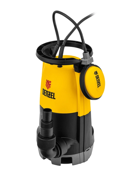 Дренажный насос DENZEL DP-450S, 450 Вт, напор 6 м, для чистой и грязной воды, 97267
