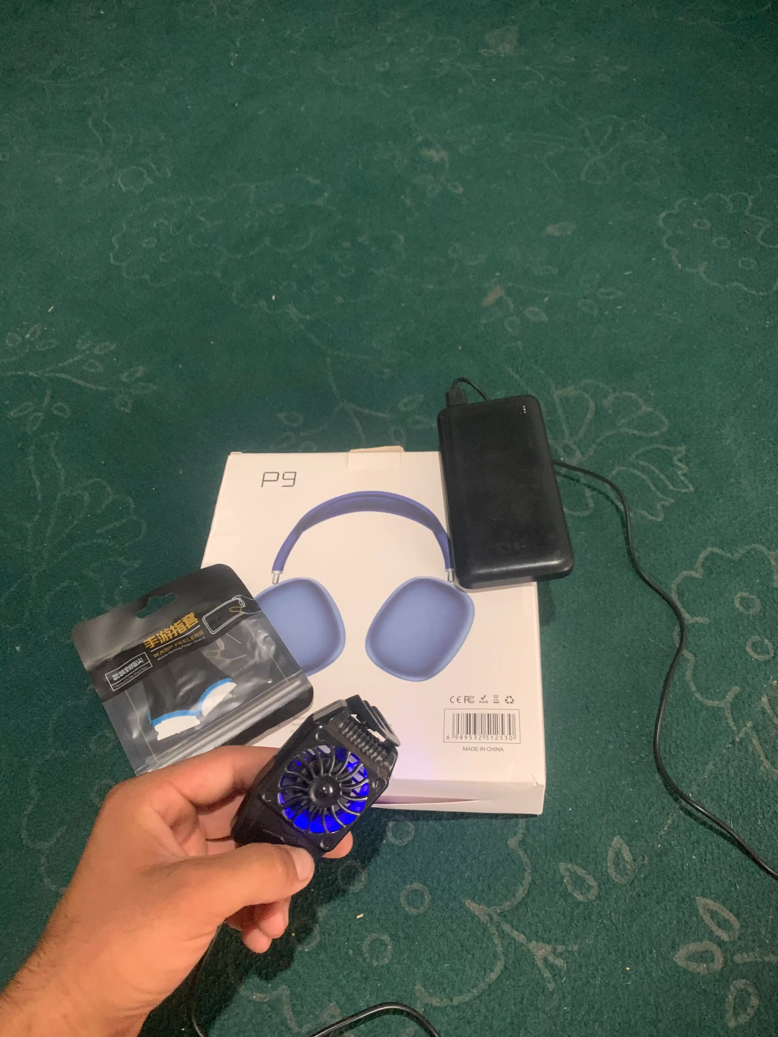 Simsiz quloqchinlar "P9 Bluetooth", "Pods Max RGB AP J01", mikrofon bilan