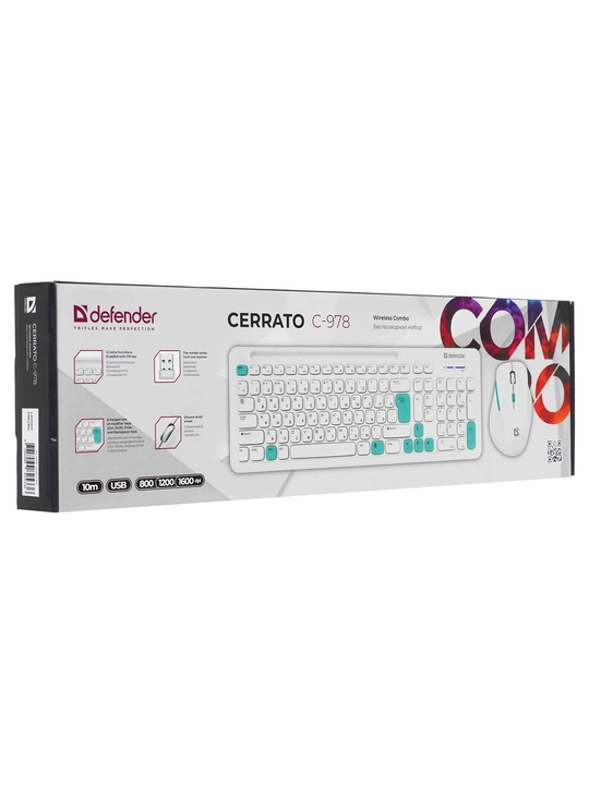 Simsiz ofis to‘plami klaviatura va sichqoncha Defender Cerrato C-978