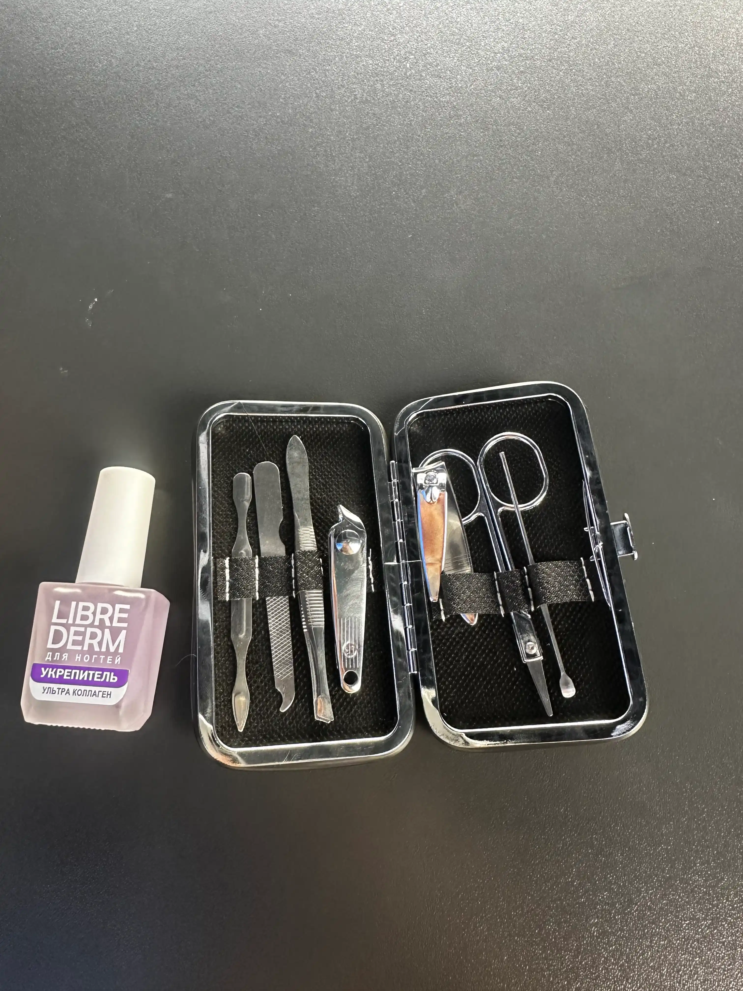 Professional manikyur va pedikyur to'plami, 19 ta element