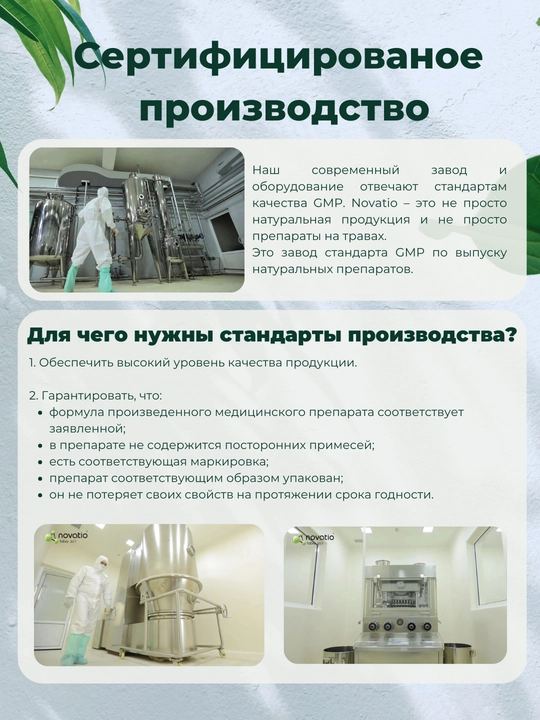 Зеленый чай Новатио, снижение артериального давления, 100 г