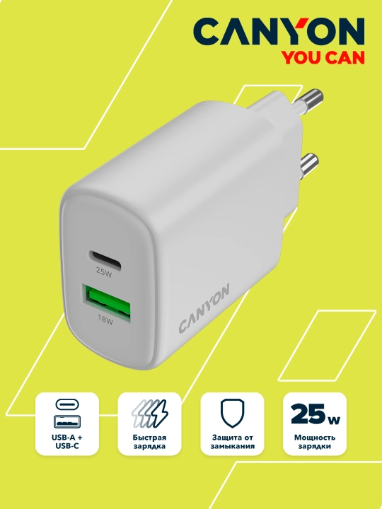 Iphone uchun universal zaryadlash qurilmasi, 20 Vt adapter, ikkita type-c va USB-A portli - 