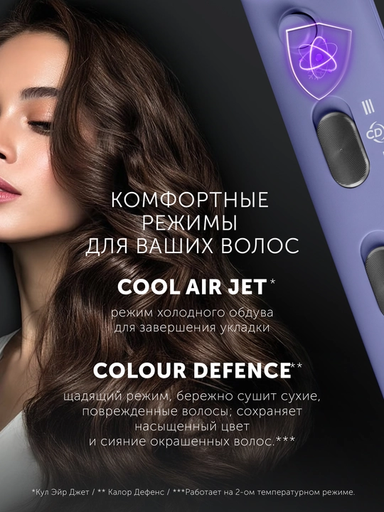 Фен для волос Polaris PHD 2044Ti Quattro Ionic профессиональный