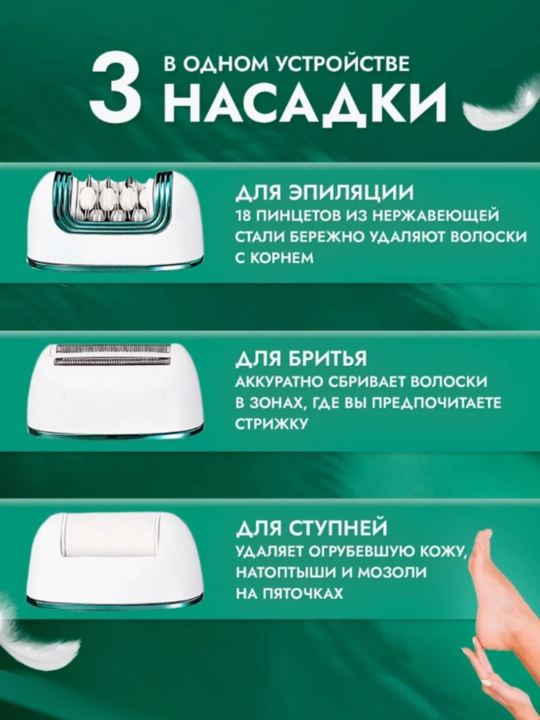 Эпилятор VGR для женщин, депиляция, эпилятор для тела VGR, профессиональный