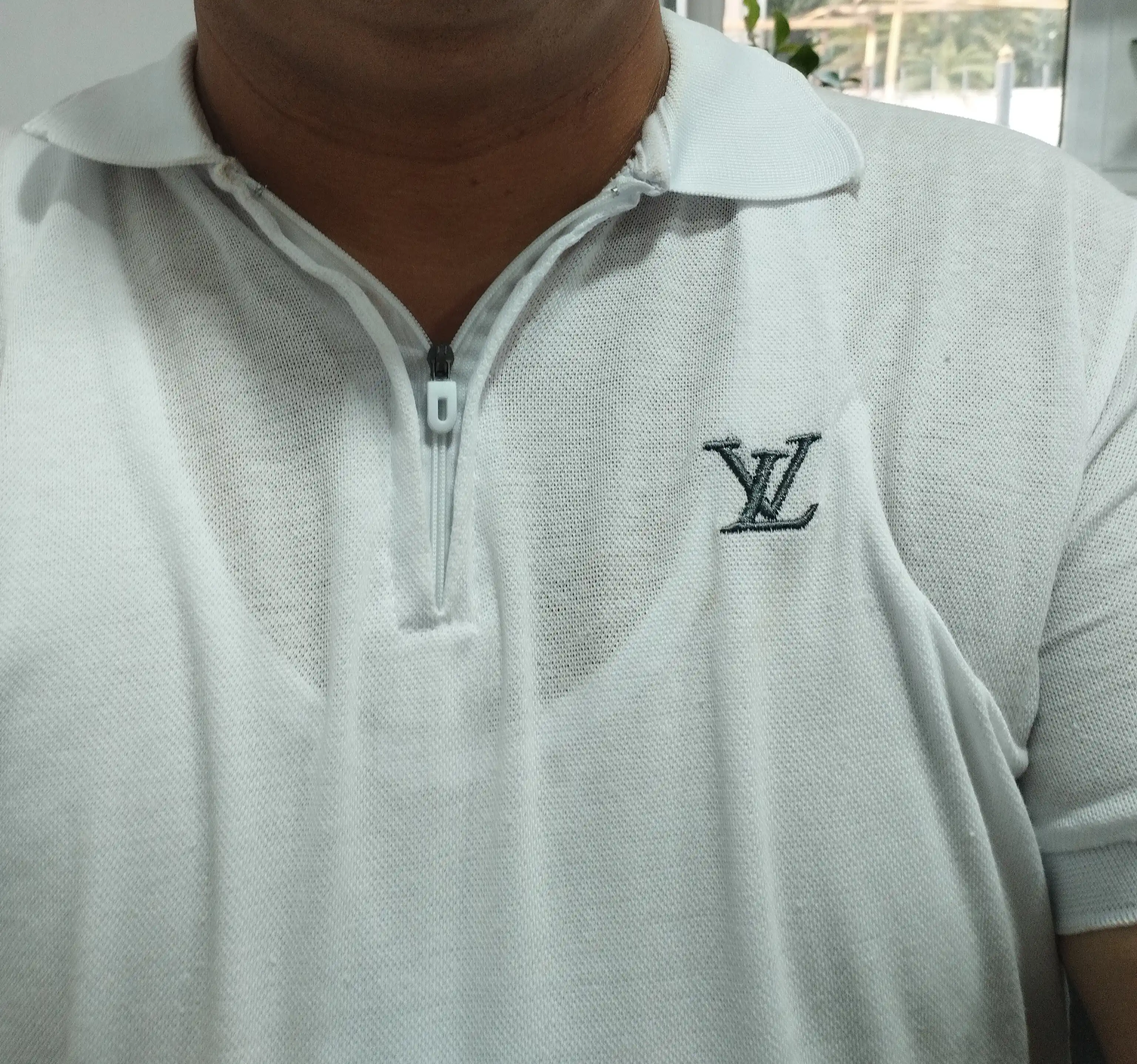 Erkaklar polo futbolkasi, kalta yengli, yashin tezligida