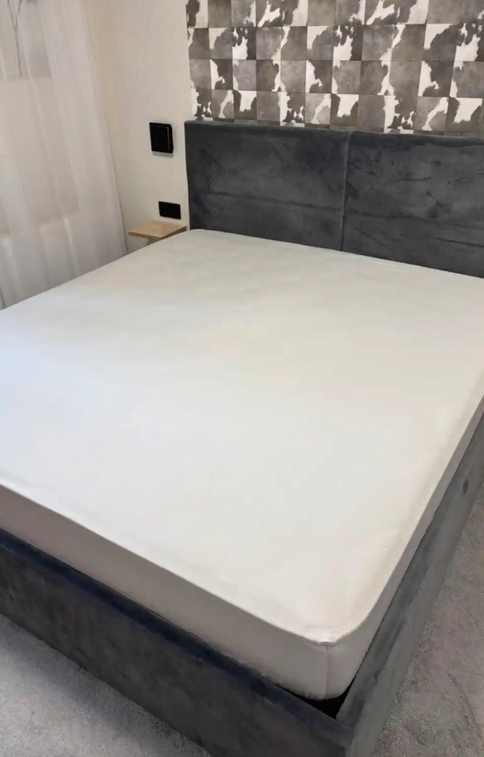 Elastik tasmali matras yostig'i, choyshab