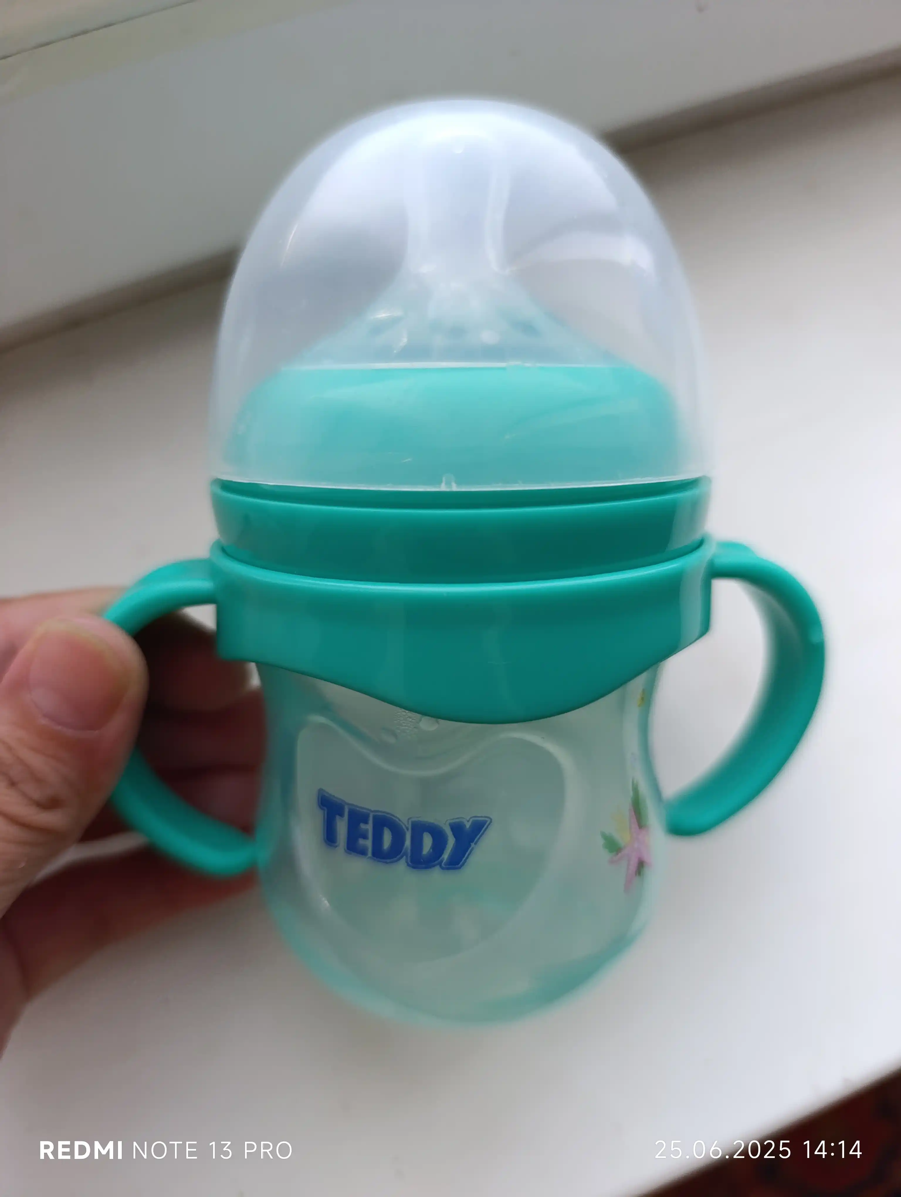 Kasha uchun bolalar butilkasi Teddy, to‘kilmaydi, ruchkali, 60, 125, 260, 330 ml