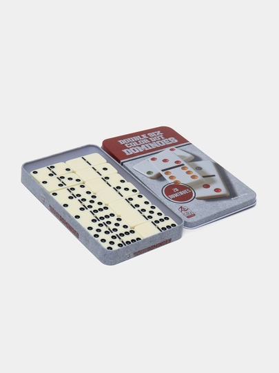 Домино настольная игра, в металлической коробке — HAYOTS-DOMINO-КРАСН