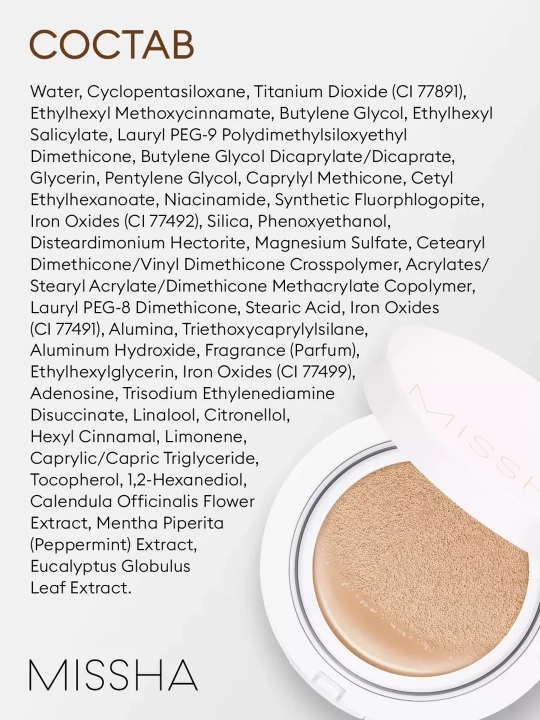 Tonal kushon SPF 50+ Magic Cushion, Missha