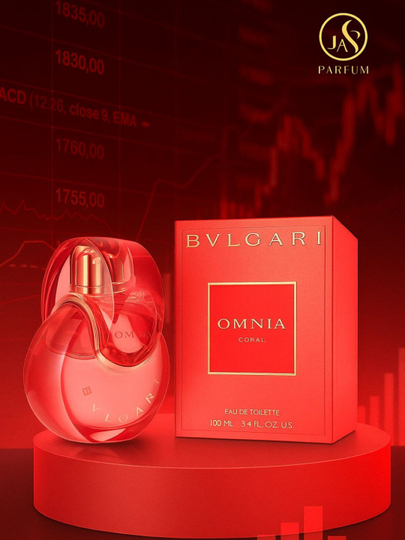 Туалетная вода для женщин, BVLGARI OMNIA CORAL 100 мл, Италия — JASUR98-CORAL