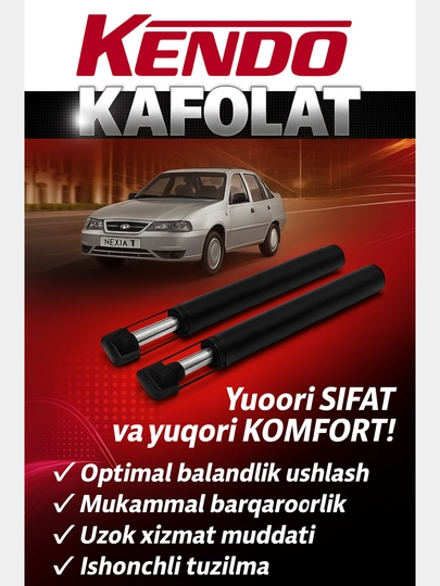 Амортизатор передний Nexia Kendo комплектация 1, правый+1 левый, газ/масло — AVTOWEL-K38
