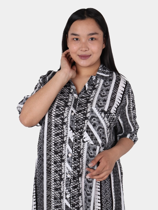 Ayollar uchun keng kesimli ko‘ylak, universal