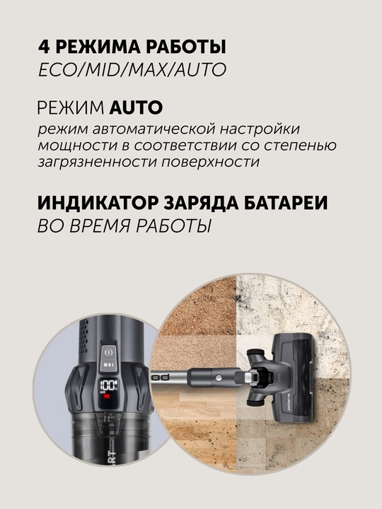 Пылесос портативный Polaris PVCS 4060 CyclonicSmart Graphite