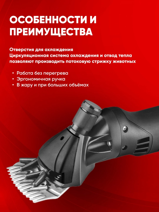 Qo‘y qirqish elektr mashinkasi TEH TSC805, professional, 500 Vt, 2800 ayl/daq