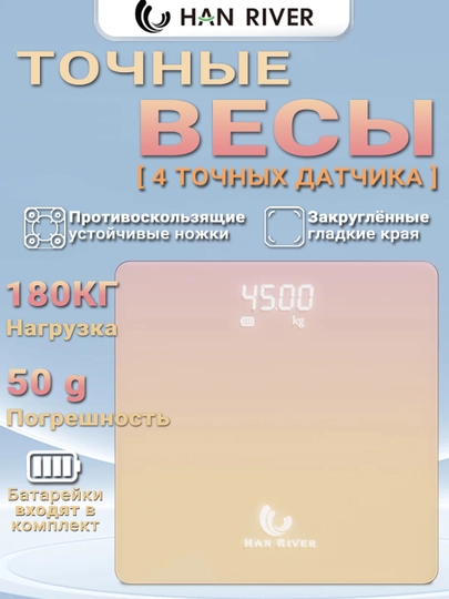 Весы напольные, умные, электронные, фитнес весы — HRIVER-C1
