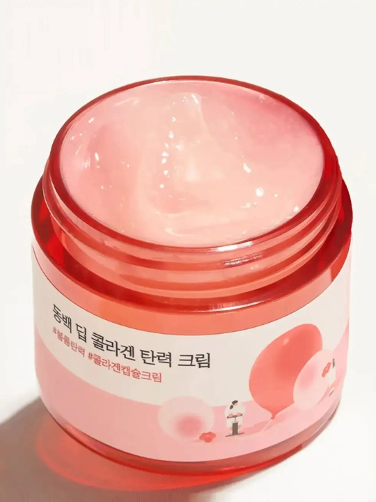 Крем для лица с экстрактом камелии Round Lab Camellia Deep Collagen Firming Cream