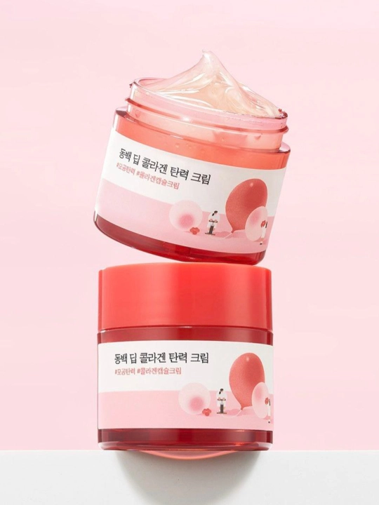 Крем для лица с экстрактом камелии Round Lab Camellia Deep Collagen Firming Cream