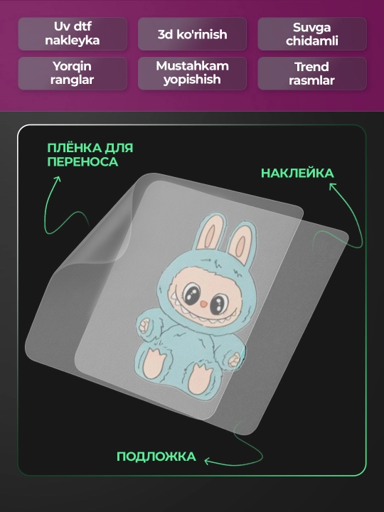 Labubu sticker nakleyka